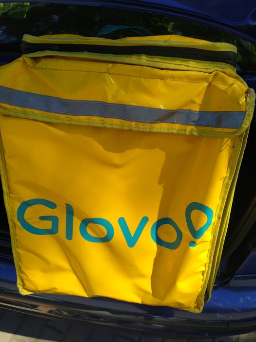 Mochila glovo usada