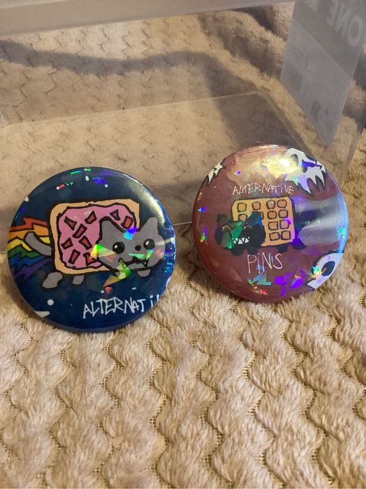 Matching przypinek nyan cats