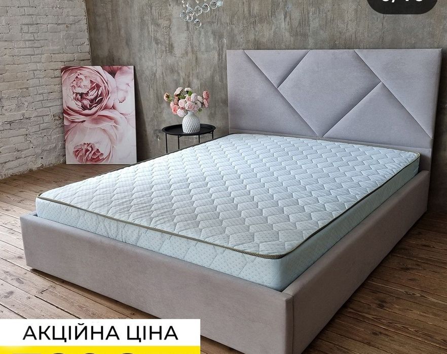 Акція ! -70%. Ліжка м'які з дерева липи. Матраси