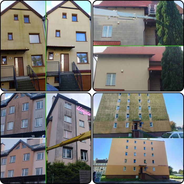 Mycie, czyszczenia kostki brukowej, elewacji, dachu.Wycena GRATIS!