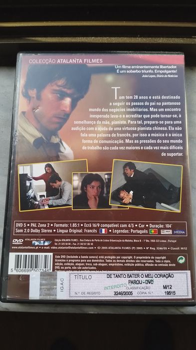 DVD De Tanto Bater o meu Coração Parou