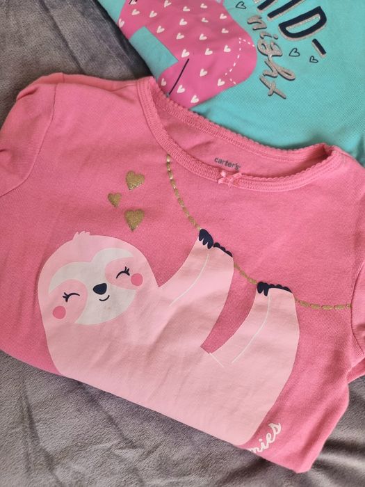 Zestaw 2x bluzka z długim rękawem dla dziewczynki 116 Carters lama
1.