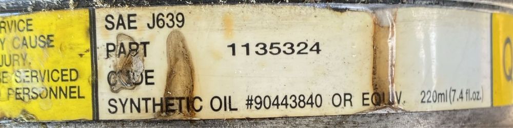 Компресор кондиціонера Opel Vectra B 2.0 dti 90443840 1995-2002