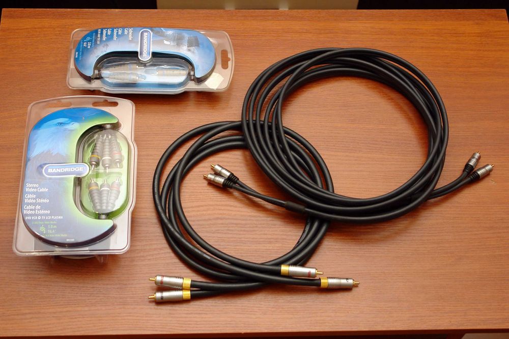 Кабель межблочный Bandridge Profigold RCA/RCA 1,5м, 5м. Для сабвуфера