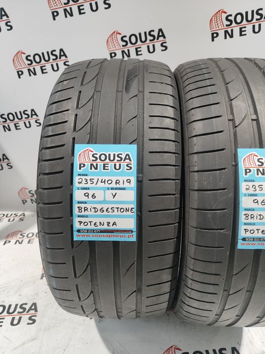 2 pneus semi novos 235-40R19 Bridgestone - Oferta dos portes 150 euros