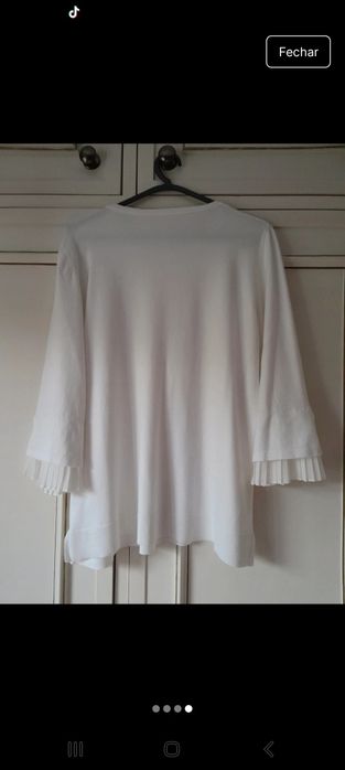 Camisola de malha meia manga