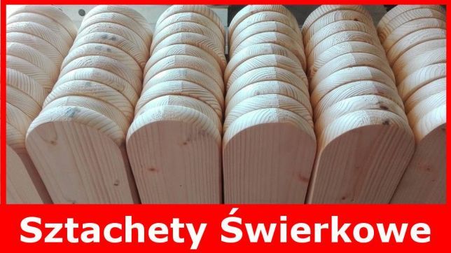 Sztachety Świerkowe / deski ogrodzeniowe 20mm x 90mm