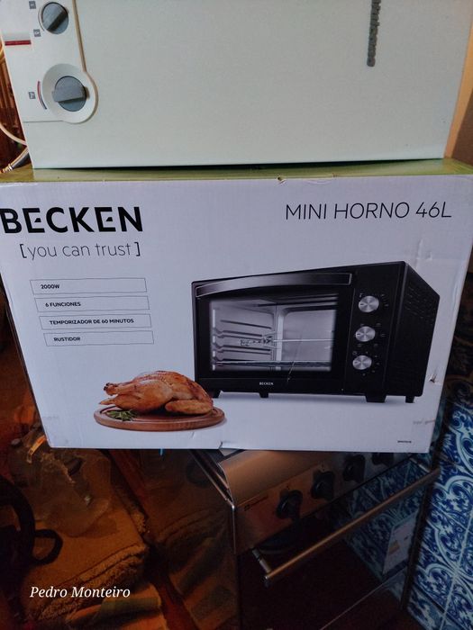 Mini Forno Becken 46 Litros Novo Selado com 6 anos de garantia