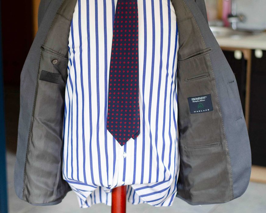 Lekka marynarka r46-48, Aart Rotterdam 100% wool Marlane made in Italy