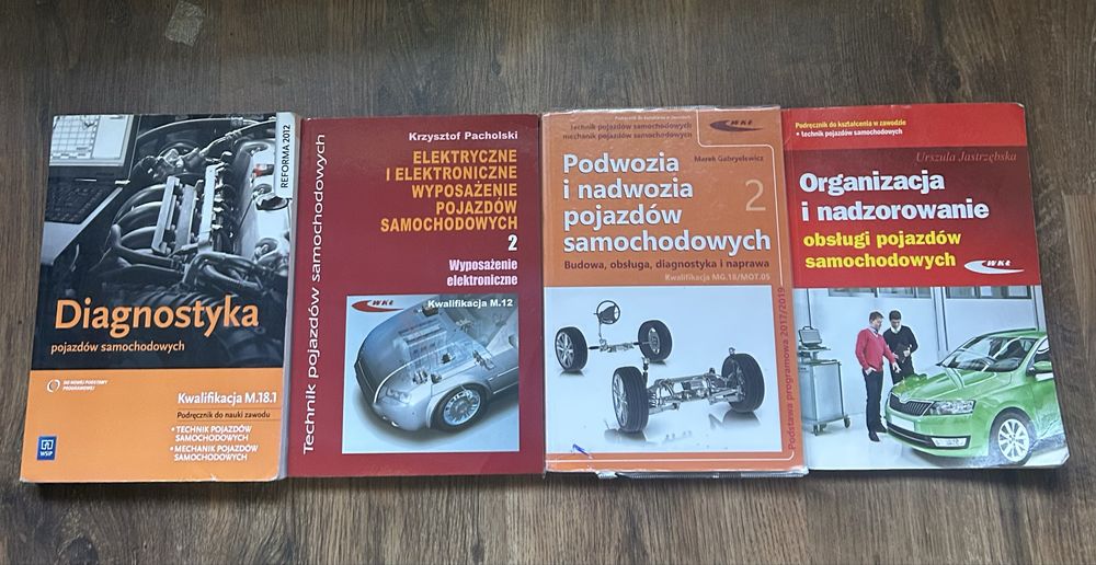 Podręczniki do technikum samochodowego do klasy 3