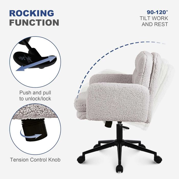 Nowe pluszowe krzesło biurowe / fotel obrotowy Youhauchair !R30!