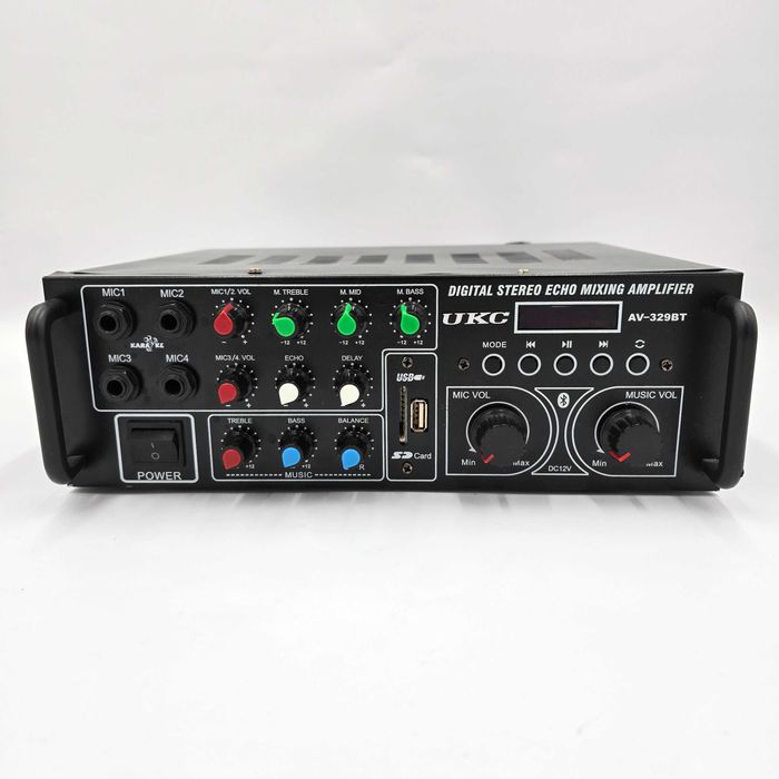 Wzmacniacz Karaoke UKC AV-329BT USB SD FM MP3 Bluetooth 240W