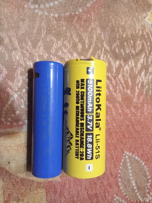 Аккумуляторы 18650 и 26650