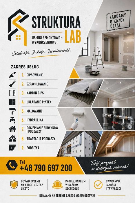 Usługi remontowo-wykończeniowe - STRUKTURA LAB