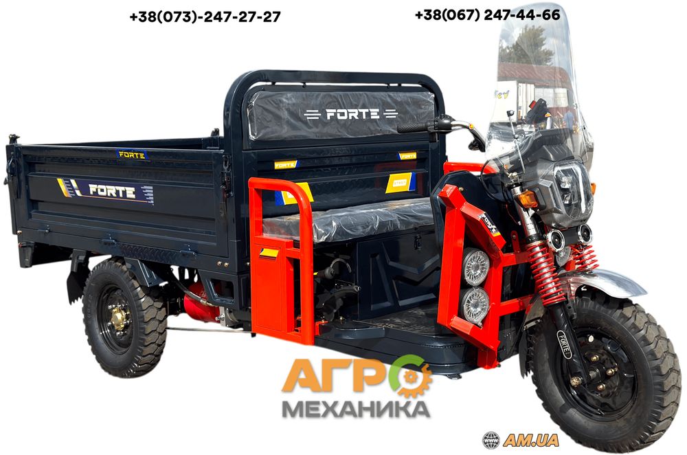 Електротрицикл Forte GP-1500-CZ Самоскид 1500 Вт, до 600 кг