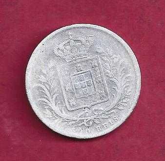 MONARQUIA   D. LUIS I  500  REIS    1863   PRATA