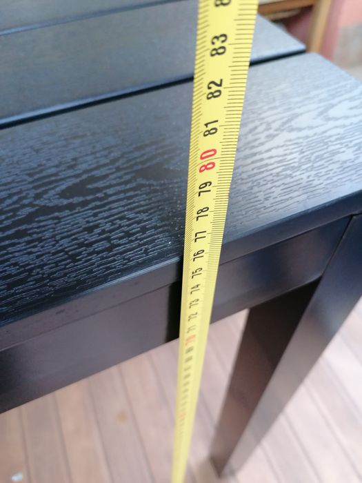 Mesa de jardim, terraço, exterior em polywood e pés em metal  Novo embalado