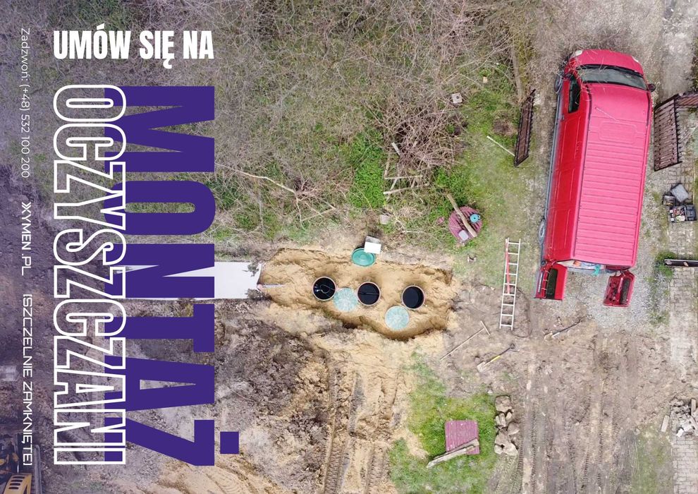 Przydomowa oczyszczalnia ścieków biologiczna ekologiczna - montaż