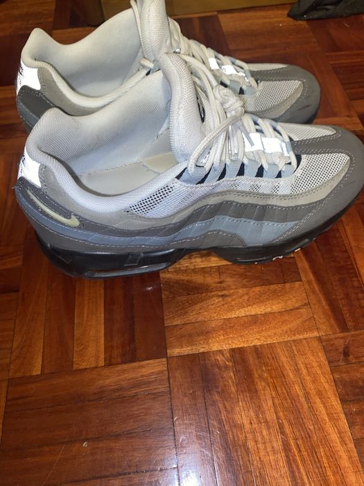 Air max 95 cinzento & branco