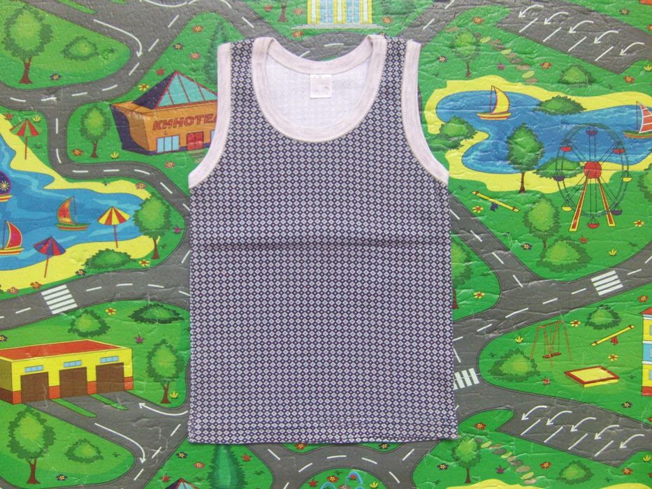 Майка TATOSHKA (татошка) для мальчика (хлопок) рибана