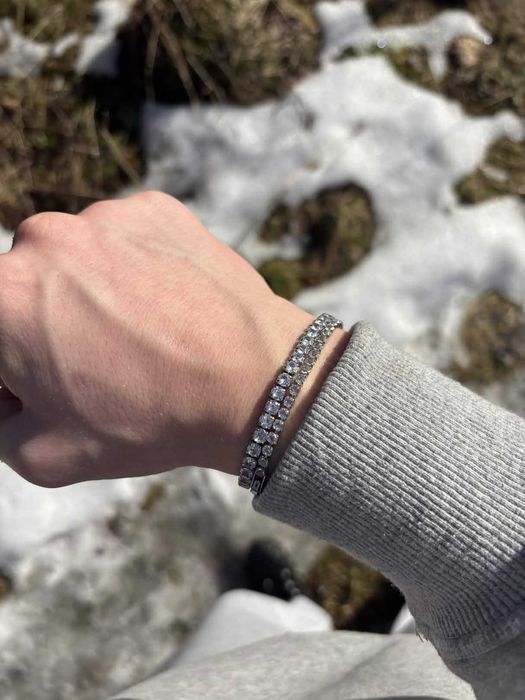 Bransoletka Iced Out combo (silver) DARMOWA DOSTAWA!