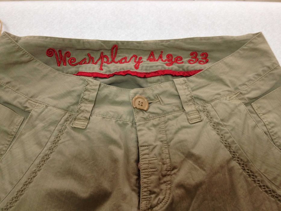 Calças Wearplay Novas Com Etiqueta Tamanho 33 Cor Bege