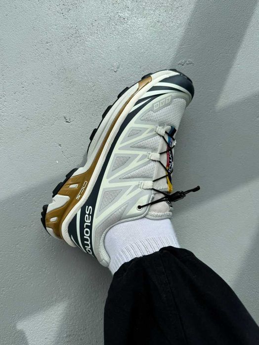 Кросівки Salomon XT-6 S/LAB Premium Beige/Blue/Gold