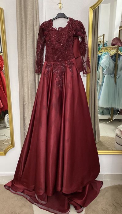 Vestido Baile Bordo