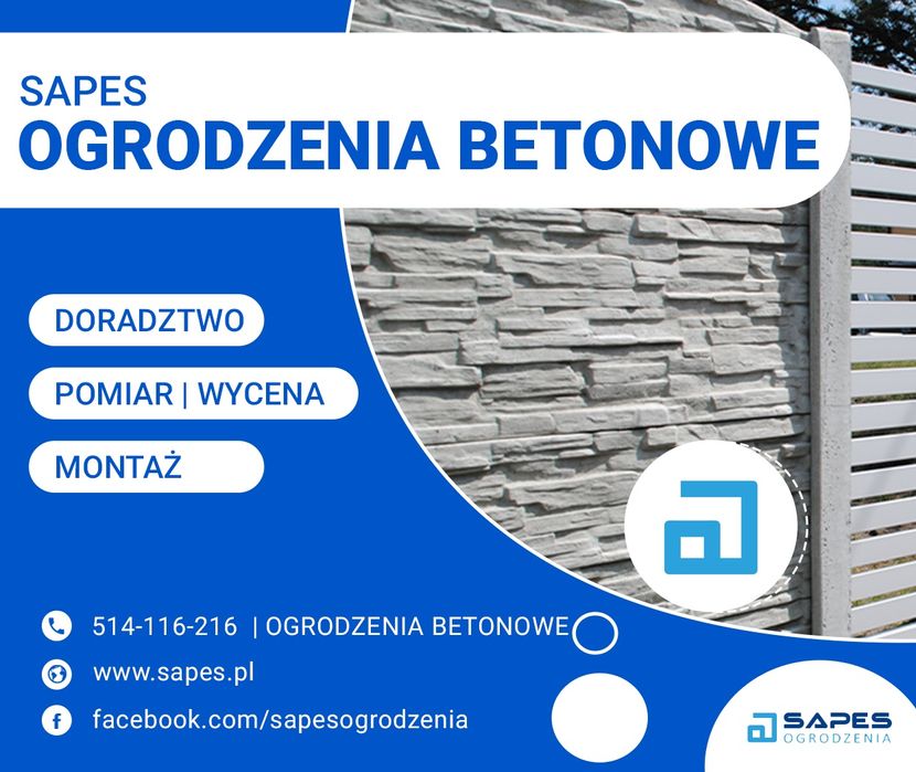 Promocja Zimowa  !!! Ogrodzenia betonowe