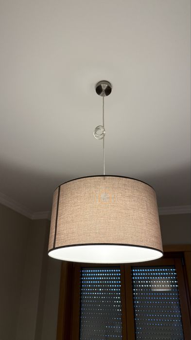 Candeeiro de tecto suspenso tela