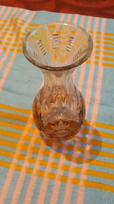 Wazon kryształowy z PRL