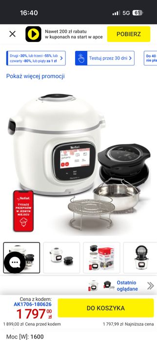 Multicooker TEFAL Cook4me Touch Pro