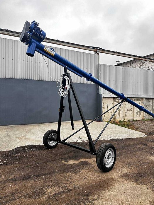 Транспортер зерна, шнековый погрузчик, винтовой конвейер 133 мм, 2 м