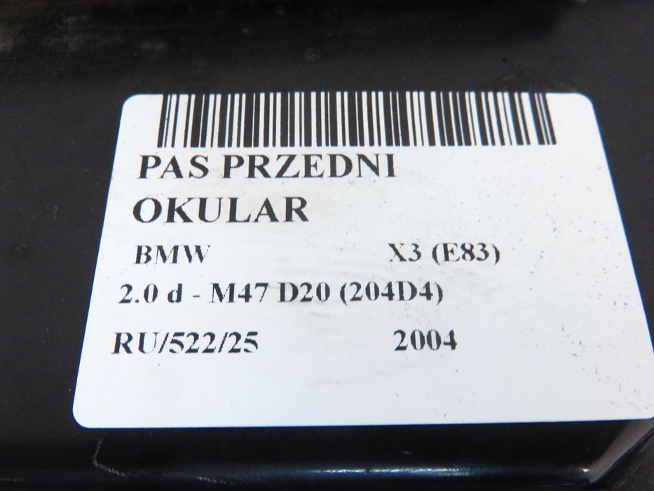 Pas Przedni Bmw X3 E83