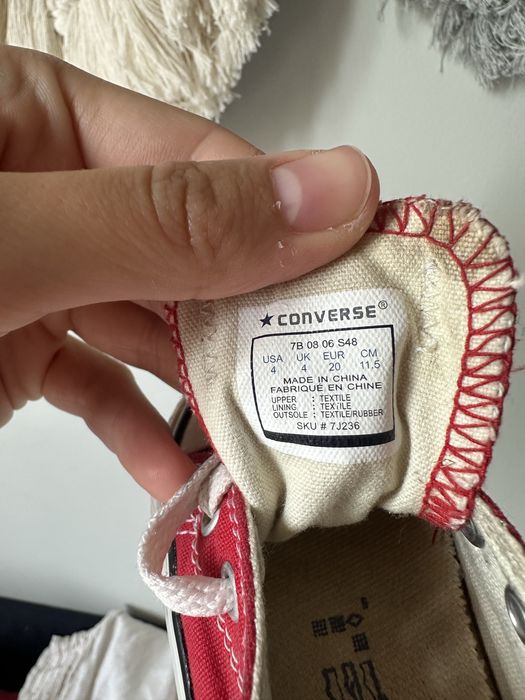 Кеди converse червоні