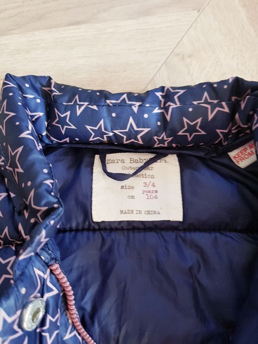 Puchowa kurtka Zara