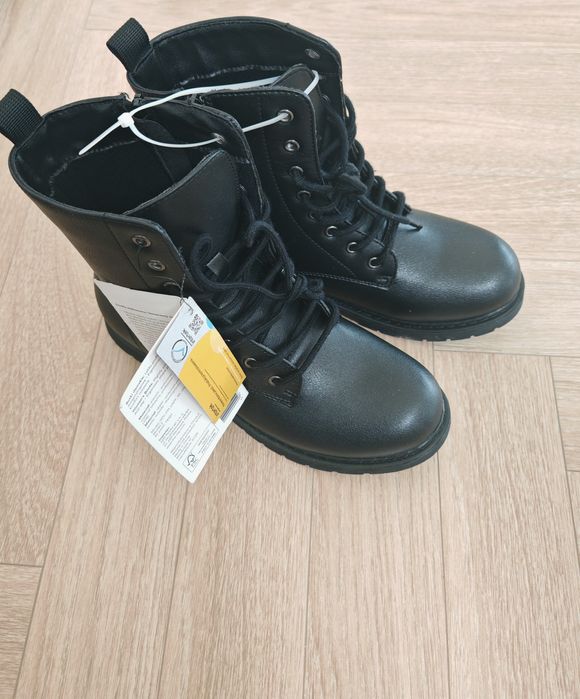 Botki sztyblety damskie sznurowane