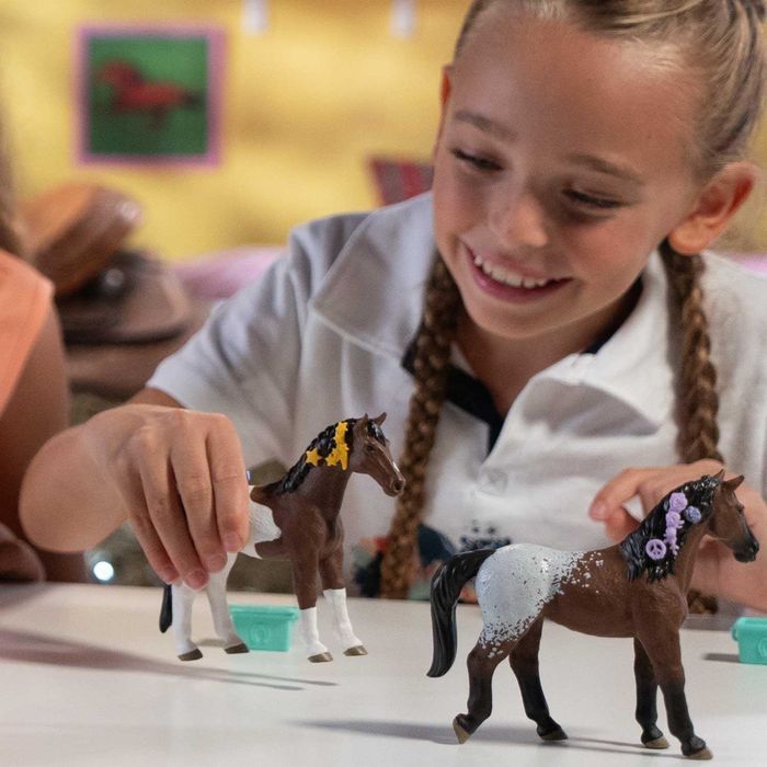 CRAZE Koń realistyczna figurka konia z akcesoriami i efektami