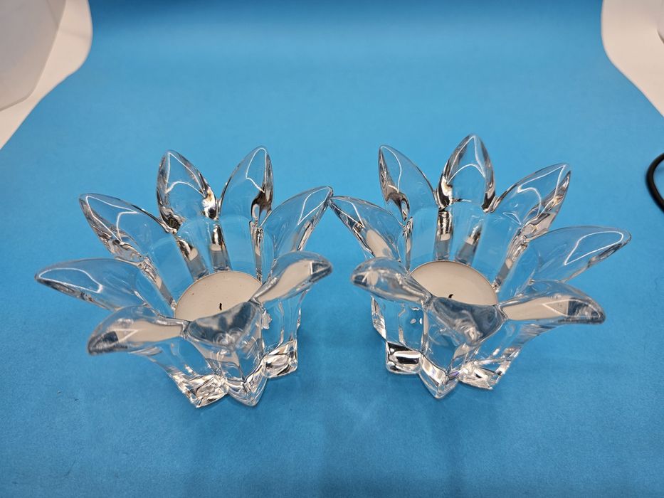 Вінтажні Підсвічники Кришталь Квітка RCR Royal Crystal Rock Італія