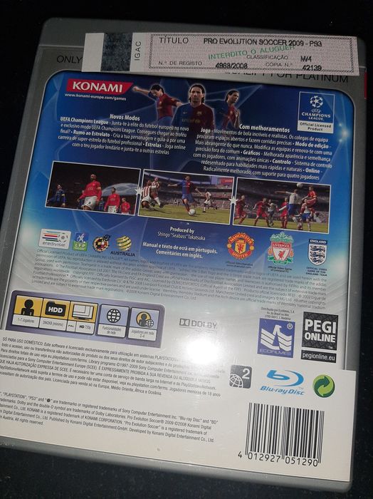 Pro evolution soccer 2009 PS3
