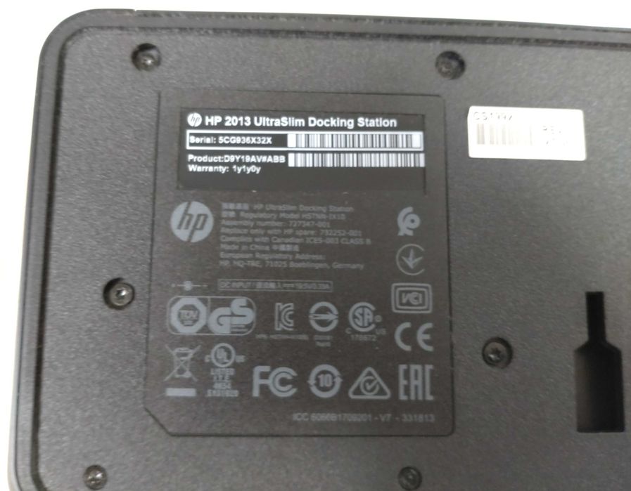 HP Stacja dokująca 2013 UltraSlim Docking Station + zasilacz 65W