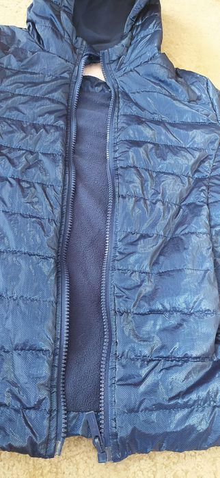 Kurtka wiosenna granatowa błyszcząca 152