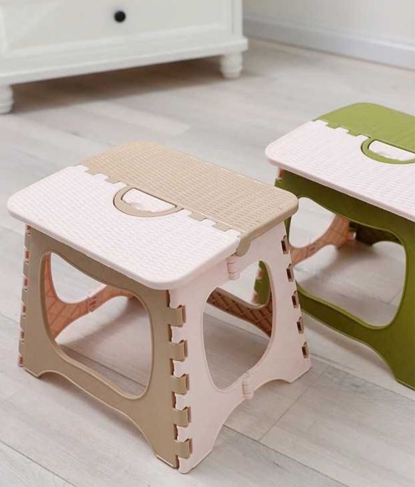 Taboret stołek pomocnik dla dzieci skladany BEŻOWY