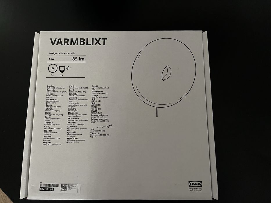 Nowa lampka Ikea Varmblixt