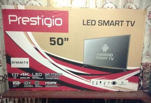 Телевизор 4K 50 дюймов/127см PRESTIGIO D1. Состояние идеал.(Самовывоз)
