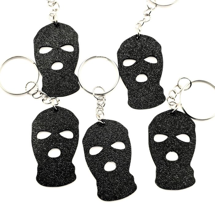 Брелок маска бандита 5шт