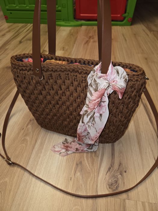 Torebka na szydełku ręcznie wykonana Hand Made