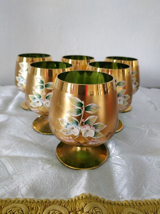 Бокалы для коньяка/бренди из богемского стекла