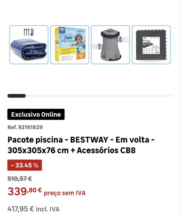 VENDO PISCINA USADA APENAS 1 MES. E ROBOT ASPIRAÇÃO A BATERIA