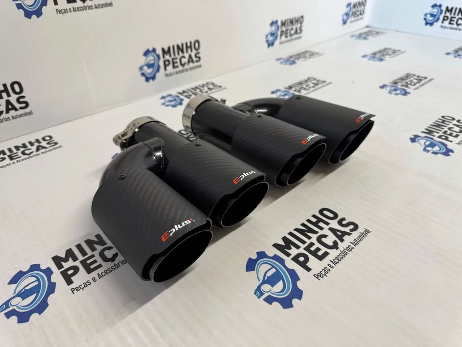 Ponteiras Duplas look Akrapovic Black